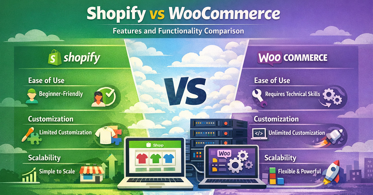 Shopify vs WooCommerce: Features and Functionality Comparison