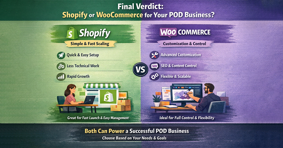 Shopify or WooCommerce for Your Print On Demand Business